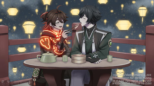 (Commission) &quot;Lantern Rite with Gaming&quot;